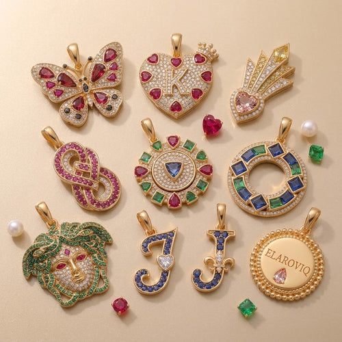Golden Signature — Personalized Gold Initial &amp; Symbol Charms