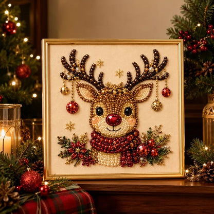 🏆100K+ Sold💥Bestselling 3D Christmas Pearl Craft Kit — Relaxing DIY Holiday Art