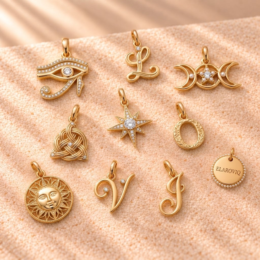 Golden Signature — Personalized Gold Initial &amp; Symbol Charms