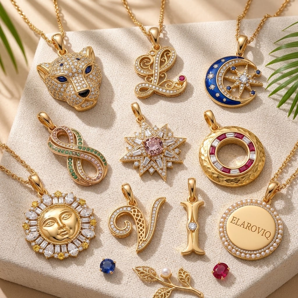 Golden Signature — Personalized Gold Initial &amp; Symbol Charms