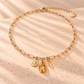 Sunlit Muse — Personalized Citrine Charm Necklace
