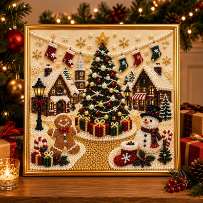 🏆100K+ Sold💥Bestselling 3D Christmas Pearl Craft Kit — Relaxing DIY Holiday Art
