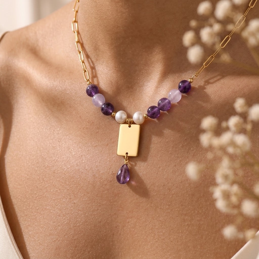 Violet Reverie — Personalized Amethyst Necklace