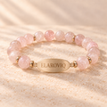 Blush Whisper — Personalized Rose Quartz Bracelet