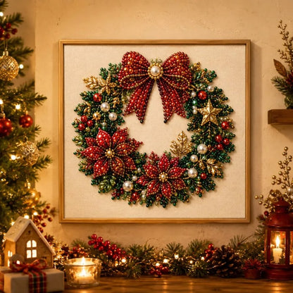 🏆100K+ Sold💥Bestselling 3D Christmas Pearl Craft Kit — Relaxing DIY Holiday Art