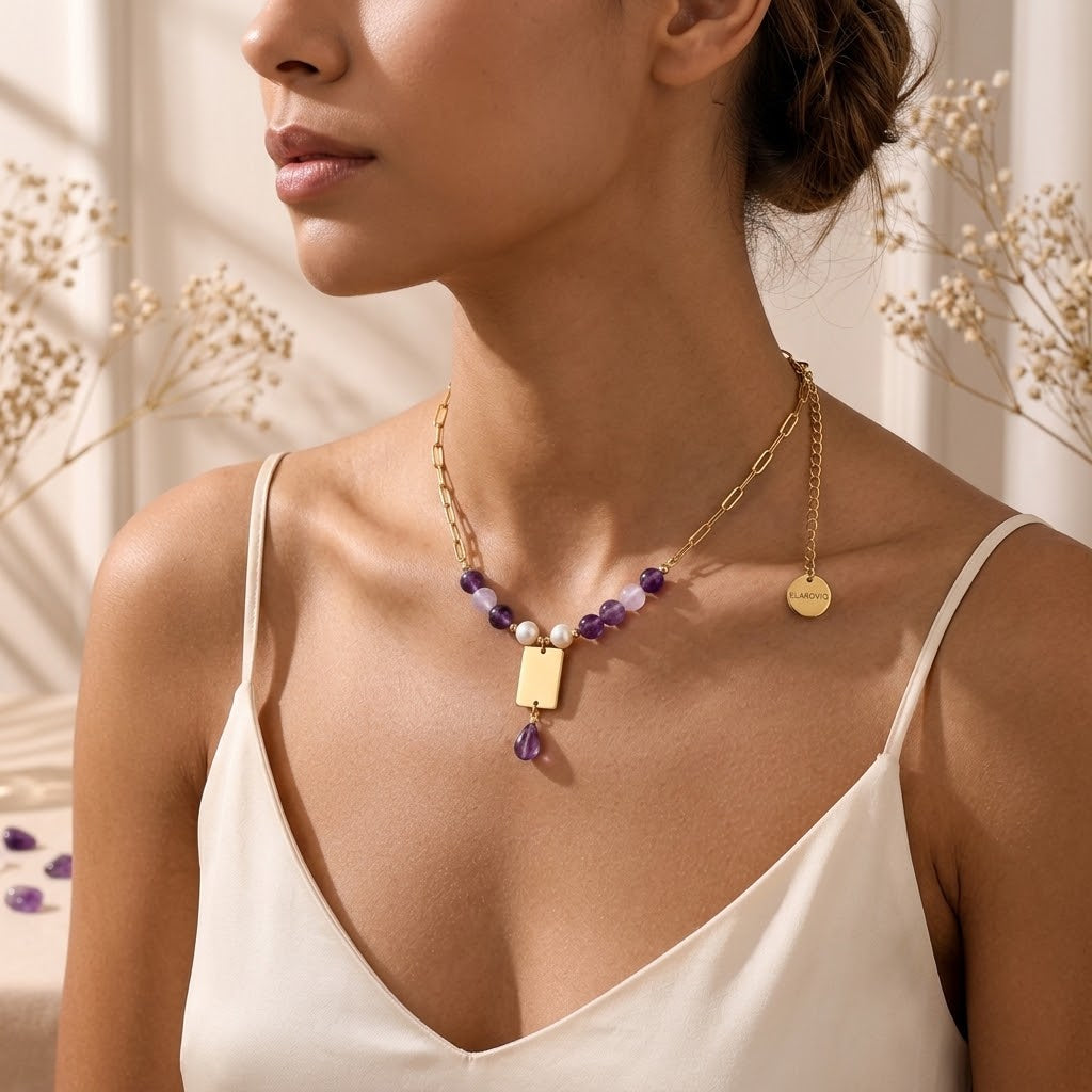 Violet Reverie — Personalized Amethyst Necklace
